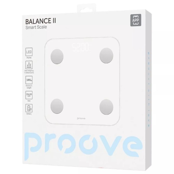 Фото - Смарт-ваги підлогові Proove Balance II white (SSBC20000002)